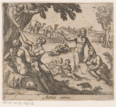 العصر الذهبي Aetas aurea (العنوان على الكائن) التحول الجذري المتحولة (عنوان السلسلة) تحولات أوفيد (عنوان المسلسل) بواسطة انطونيو تمبيستا