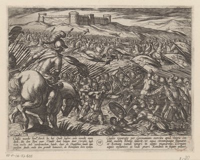 يوليوس سيفيليس يغمر الأرض بمساعدة السدود حروب باتافيان ضد الرومان (عنوان المسلسل) Batavorum cum Romanis Bellum (عنوان السلسلة) بواسطة انطونيو تمبيستا