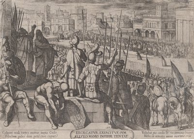 اللوحة 20: أليشع يجلب الجيش السوري المكفوف إلى ملك إسرائيل ، من ... ، حوالي عام. 1590-كاليفورنيا. 1610. بواسطة انطونيو تمبيستا