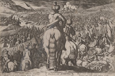 اللوحة 5: هزيمة الأثيوبيين ، من 'معارك العهد القديم ... ، كاليفورنيا. 1590-كاليفورنيا. 1610. بواسطة انطونيو تمبيستا