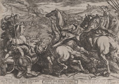 اللوحة 6: الإسرائيليون الذين هزمهم الكنعانيون لأنهم عصوا موسى ... ، كاليفورنيا. 1590-كاليفورنيا. 1610. بواسطة انطونيو تمبيستا