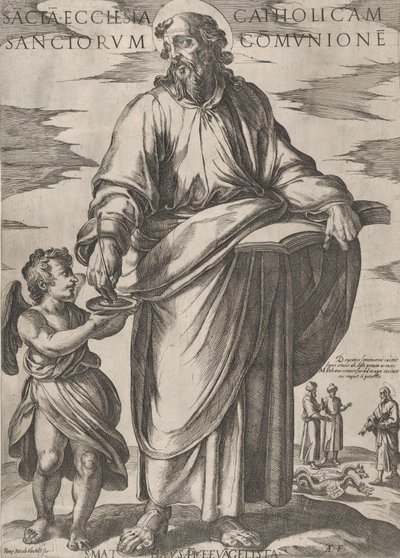 القديس ماثيو ، من "المسيح ومريم والرسل" ، كاليفورنيا. 1590-كاليفورنيا. 1610. بواسطة انطونيو تمبيستا