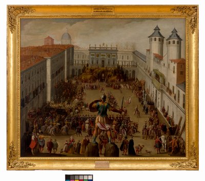البطولة في ساحة ديل كاستيلو ، تورين ، 1620 بواسطة انطونيو تمبيستا