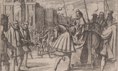 دخول مارجريت النمسا إلى ميلانو ، من حياة مارغريت النمسا ، ص ... ، 1612. بواسطة انطونيو تمبيستا