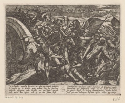 هجوم مفاجئ على المعسكر الروماني على نهر موسيل حروب باتافيان ضد الرومان (عنوان المسلسل) Batavorum cum Romanis Bellum (عنوان السلسلة) بواسطة انطونيو تمبيستا