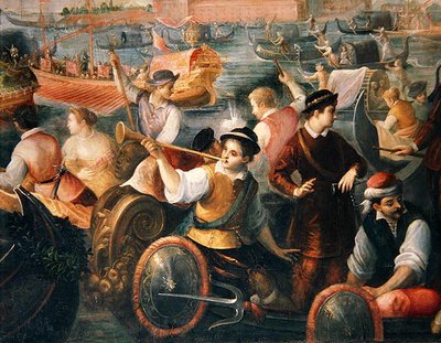 تفكيك كاتارينو كورنارو في البندقية عام 1489 (تفاصيل 307885) بواسطة أنطونيو فاسيلاتشي