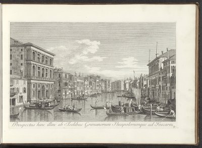 Gezicht op het Canal Grande، Palazzo Grimani en Ca 
