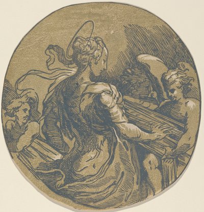 القديسة سيسيليا بواسطة أنطونيو دا ترينتو بعد بارميجيانينو