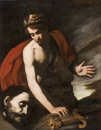 داود مع رأس جالوت ، حوالي 1642-43 (زيت على قماش) بواسطة أنطونيو دي بيليس