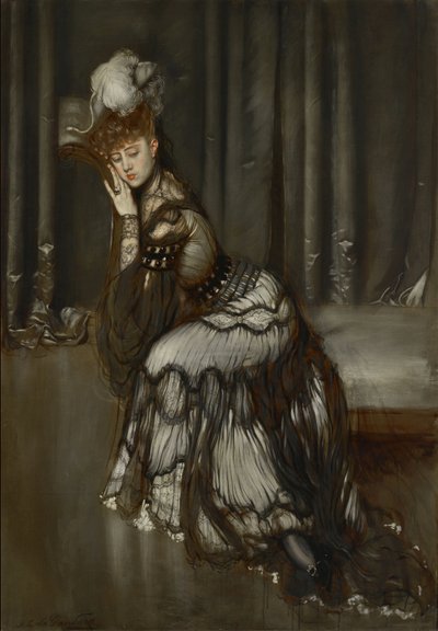 صورة مدام سالفاتور لوحة أنطونيو لا غاندارا (1861-1917) بواسطة أنطونيو دي لا غاندارا