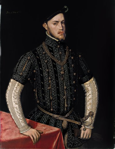 صورة فيليب الثاني 1527-1598 ، ملك إسبانيا والبرتغال ، ج. 1550 بواسطة أنتونيس مور