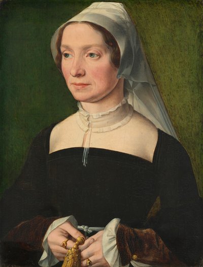 زوجة أحد أفراد عائلة de Hondecoeter ، 1543. بواسطة أنتويرب القرن السادس عشر