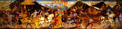 لوحة كاسوني، انتصار القيصر (على اللوحة) بواسطة Apollonio di Giovanni di Tommaso