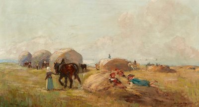 صناعة القش (زيت على قماش) بواسطة ارشيبالد كاي