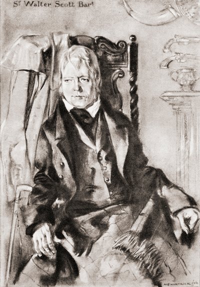 السير والتر سكوت بواسطة أرشيبالد ستانديش هارتريك