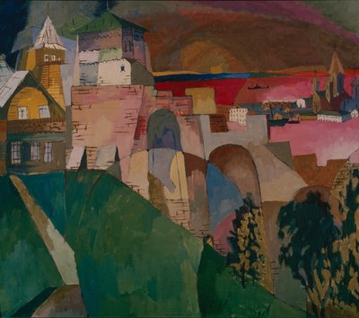 نيجني نوفغورود ، 1915 بواسطة Aristarkh Vasilievic Lentulov