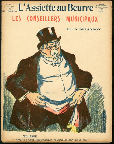 غلاف "L'Plate aueurre" ، رقم 371 ، Satirique en Colors بواسطة أريستيد ديلانوي