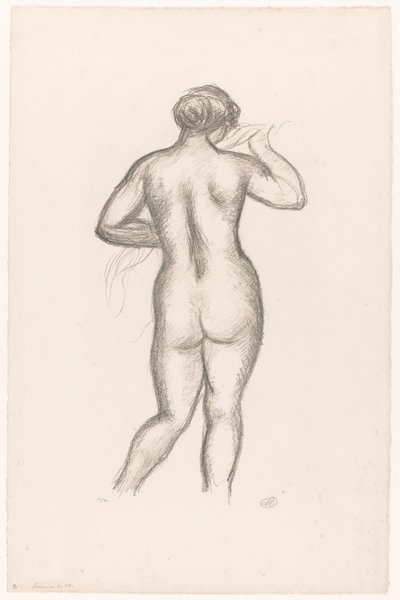 أنثى عارية ينظر من الخلف Femme nue de dos (العنوان الأصلي) بواسطة أريستيد مايول