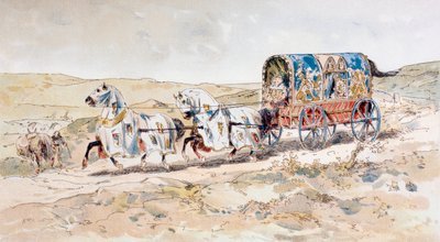 عربة حصان للسيدات القرن الثالث عشر ، 1886 بواسطة أرماند جان هاينز