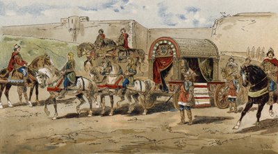 نقل أمير الفرنجة في زمن شارلمان ، القرن التاسع بواسطة أرماند جان هاينز