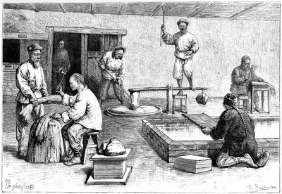 مصنع ورق ، الصين ، 1895. بواسطة أرماند كول