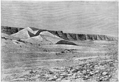 منحدرات الإغارغر ، مأخوذة من شمال تيماسينين ، c1890 بواسطة أرماند كول
