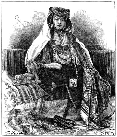 راقصة أولاد للأظافر ، الجزائر ، c1890 بواسطة أرماند كول