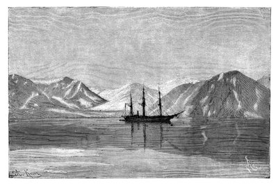 The Vega at anchor in Konyam Bay ، سيبيريا ، روسيا ، 1895. بواسطة أرماند كول