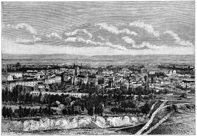 منظر البليدة ، الجزائر ، c1890 بواسطة أرماند كول