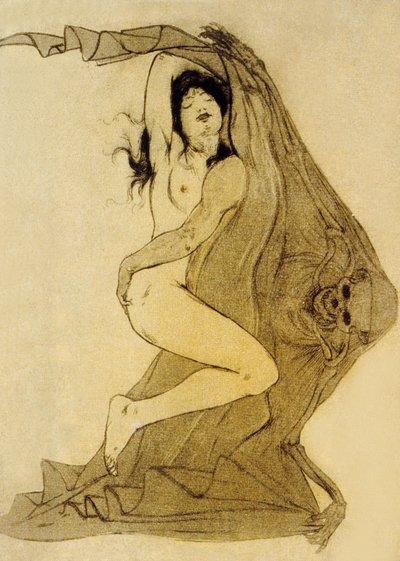 رسم توضيحي من Les Fleurs du Mal ، قصائد كتبها تشارلز بودلير ، 1899 بواسطة أرماند راسينفوس