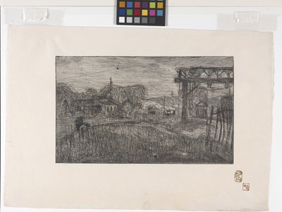 La Gare De Valmondois (محطة قطار Valmondois) (الحفر والروليت) بواسطة أرماند سيجين