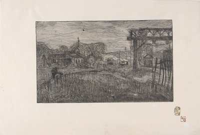 La Gare de Valmondois (محطة قطار Valmondois) 1893 (الحفر والروليت) بواسطة أرماند سيجين