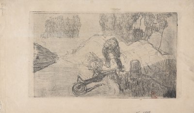 لو ديبارديور (ستيفادور) 1893 (حفر) بواسطة أرماند سيجين