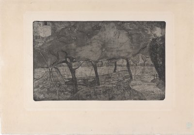 Les Pommiers (أشجار التفاح) 1893 (حفر ونقش مائي ونقطة جافة) بواسطة أرماند سيجين