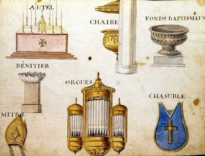 رسوم توضيحية من "كتاب الأبجدية الفرنسية لعام 1814" ، حانة. بواسطة تشارلز بلانت للفنون الجميلة بواسطة أرنود دي بوريجارد