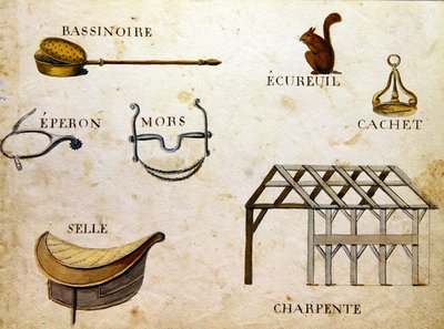 رسوم توضيحية من "كتاب الأبجدية الفرنسية لعام 1814" ، حانة. بواسطة تشارلز بلانت للفنون الجميلة بواسطة أرنود دي بوريجارد