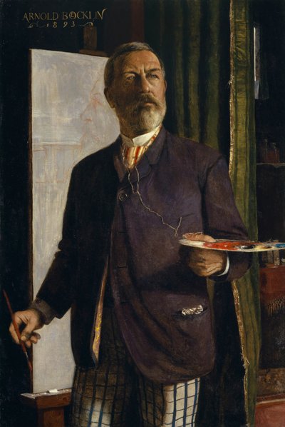 بورتريه ذاتي في الاستوديو ، 1893. بواسطة أرنولد بوكلين