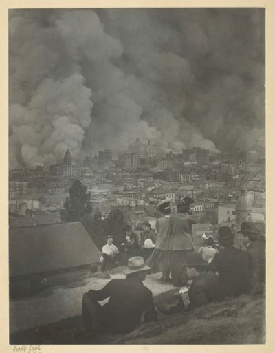 زلزال سان فرانسيسكو أبريل 1906. بواسطة أرنولد جينث