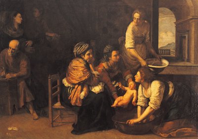 ولادة القديس يوحنا المعمدان بواسطة الأرطماسيا Gentileschi