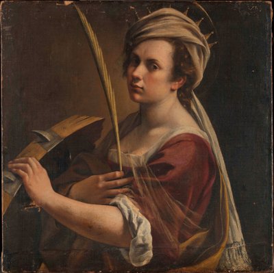 بورتريه ذاتي مثل سانت كاترين الإسكندرية ، 1616. بواسطة الأرطماسيا Gentileschi