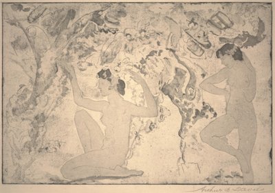 الجمال ذو الزوايا ، مطبوعة من إرنست هاسكل ، 1918 بواسطة آرثر بوين ديفيز