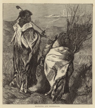 Hiawatha و Minne-Ha-Ha (نقش) بواسطة آرثر بويد (بعد) هوتون
