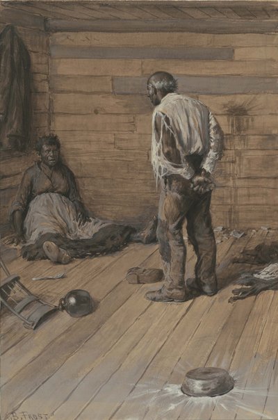 اختلاف زوجي ، 1884 (ألوان مائية وغواش على ورق منسوج) بواسطة آرثر بورديت فروست