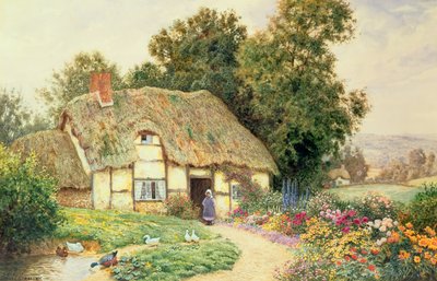 كوخ من بركة البط بواسطة Arthur Claude Strachan