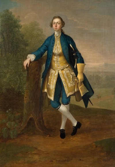 صورة لرجل باللون الأزرق ، 1785. بواسطة آرثر ديفيس