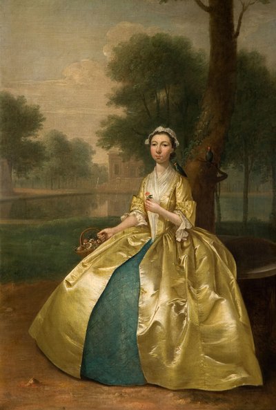صورة لامرأة في الذهب ، 1785. بواسطة آرثر ديفيس