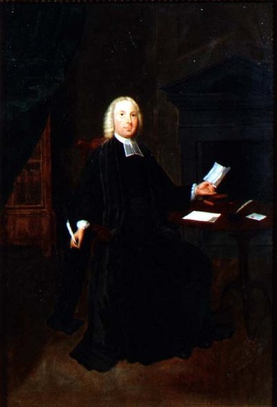 صورة للقس ويليام فارينجتون ، نائب رئيس لي في لانكشاير ، 1741-42 (زيت على قماش) بواسطة آرثر ديفيس