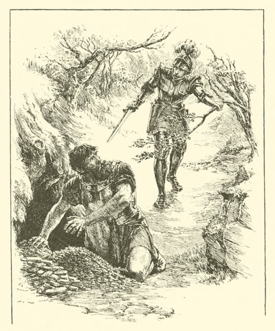 Sir Guyon, The Realm Of Pluto (engraving) بواسطة آرثر جورج ووكر