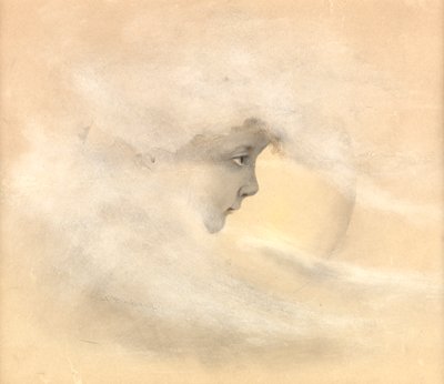 بيتر بان ، أو فتى في القمر ، ج .1910 (قلم رصاص ، قلم وحبر ، مرحاض على ورق) بواسطة آرثر هربرت بوكلاند