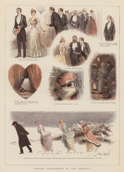 رقصة السيدة جولايتلي (chromolitho) بواسطة آرثر هوبكنز